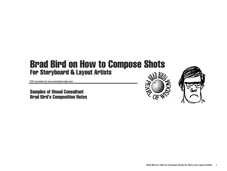 Brad Bird how to compose shots